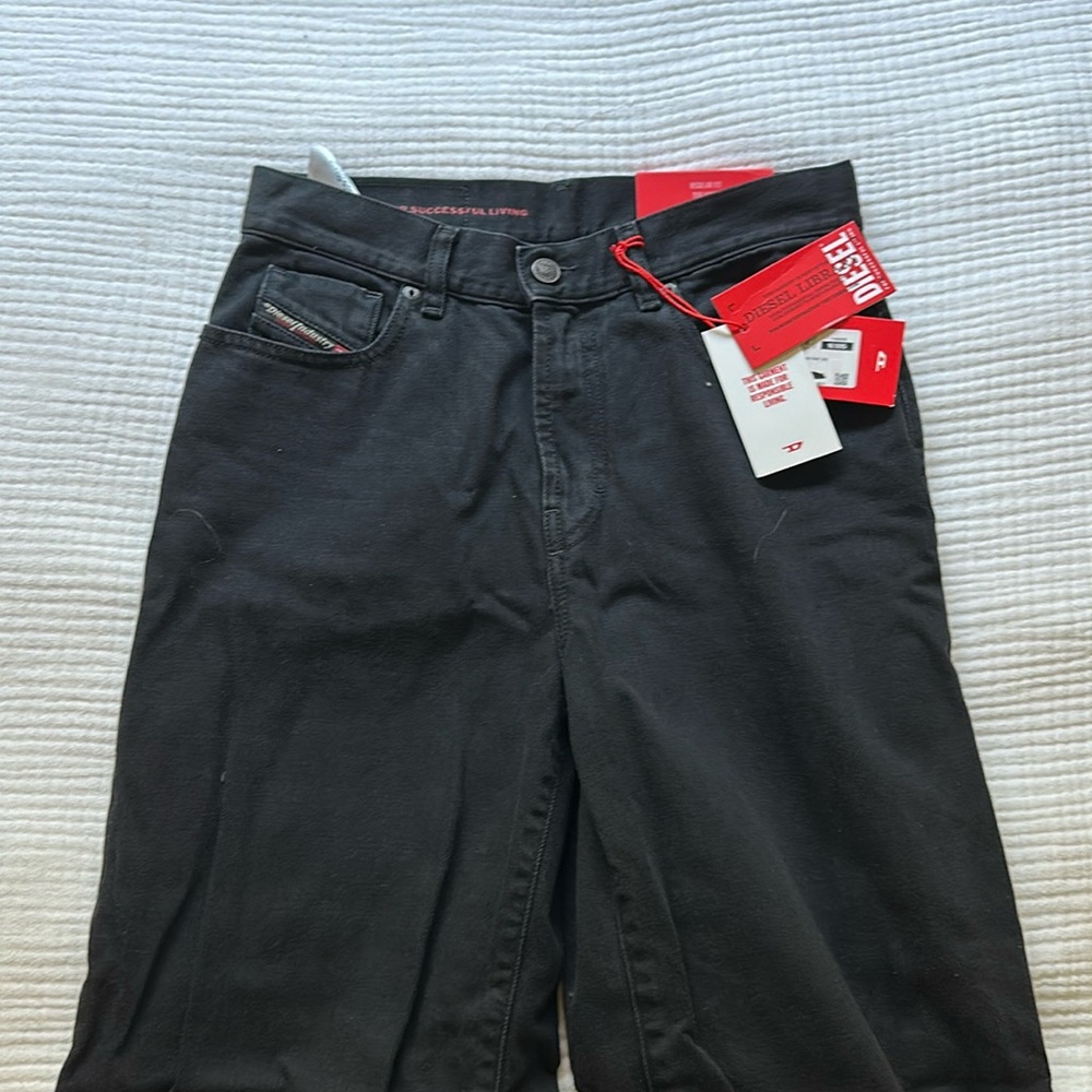 Diesel Regular Fit Mid Waist Flare Leg